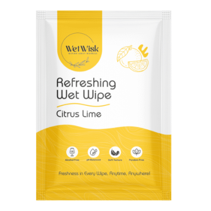 Refreshing wet  wipe Citrus Lime ( 50 pieces )