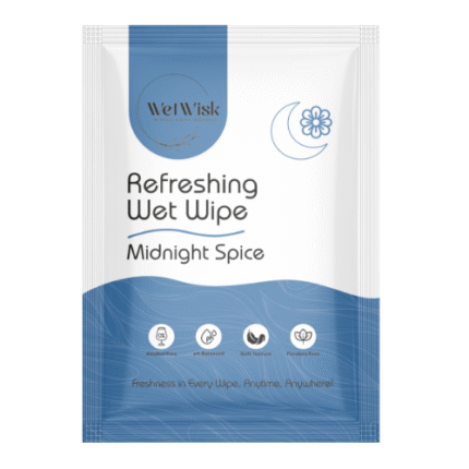 Refreshing wet  wipe Midnight Spice  ( 50 pieces )